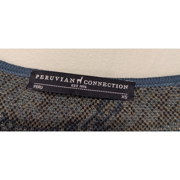 Peruvian Connection Kashmiri 100% Pima Cotton Knit Dress Size XS - Picture 3 of 6